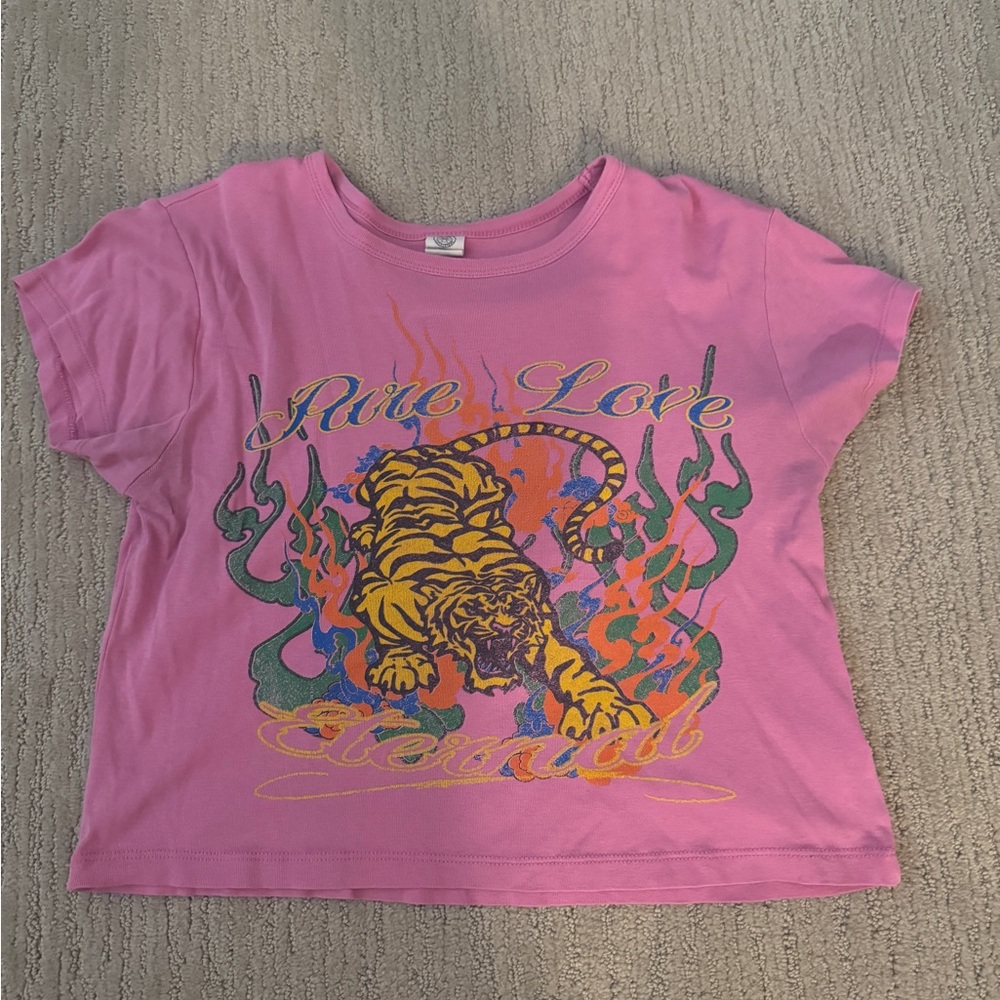 Pink Tiger Graphic T-Shirt
